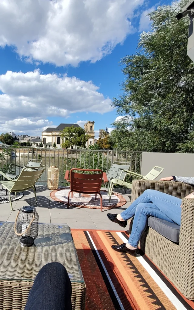Terrasse du restaurant Arsène et Clara